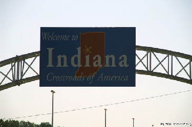 Indiana State Sign Indiana State Sign