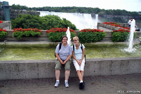 Nicole und Ela an den Fllen