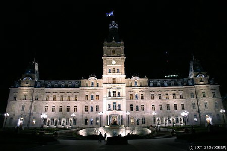 Parlament von Quebec bei Nacht Parlament von Quebec bei Nacht